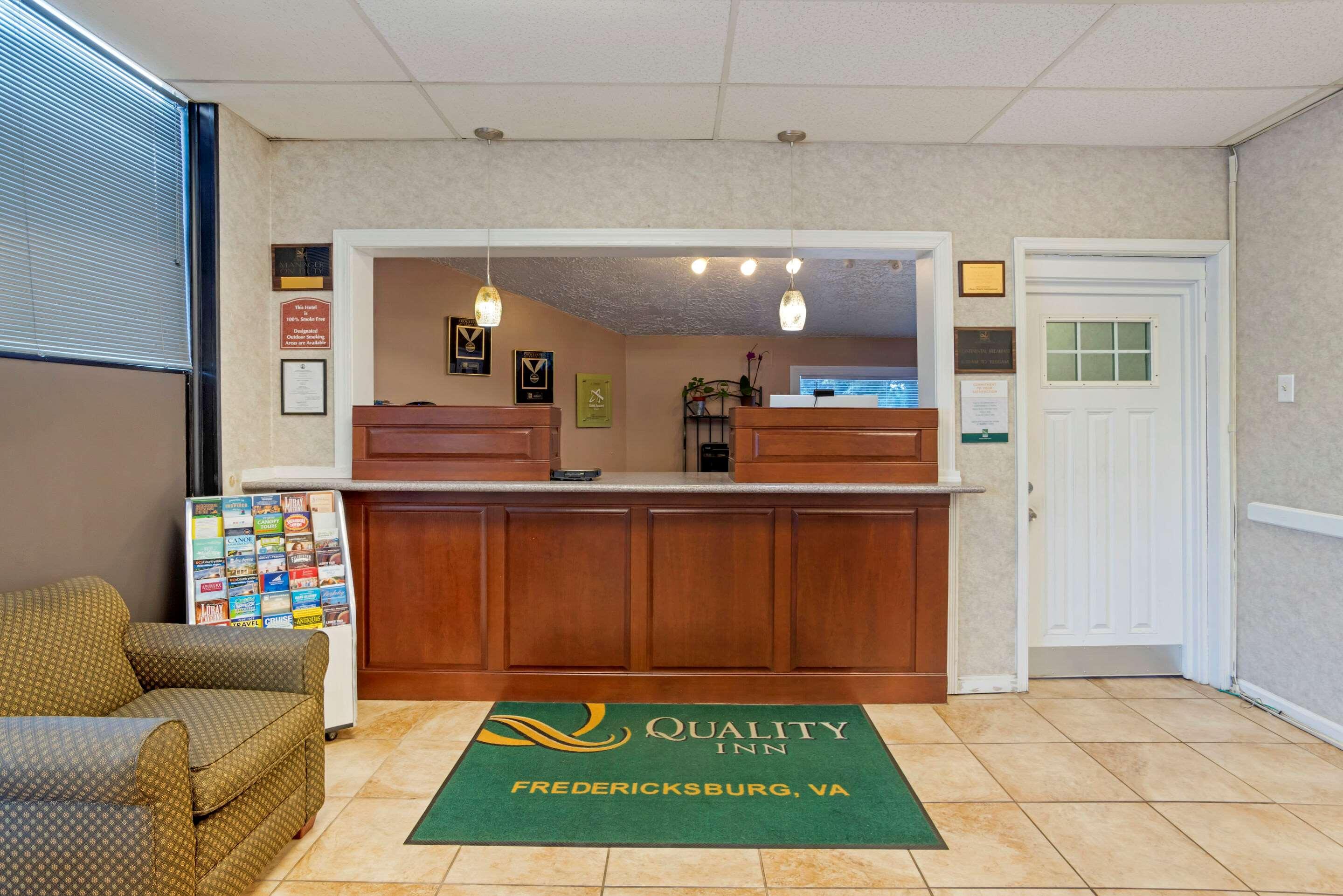 Quality Inn Fredericksburg Near Historic Downtown Eksteriør bilde