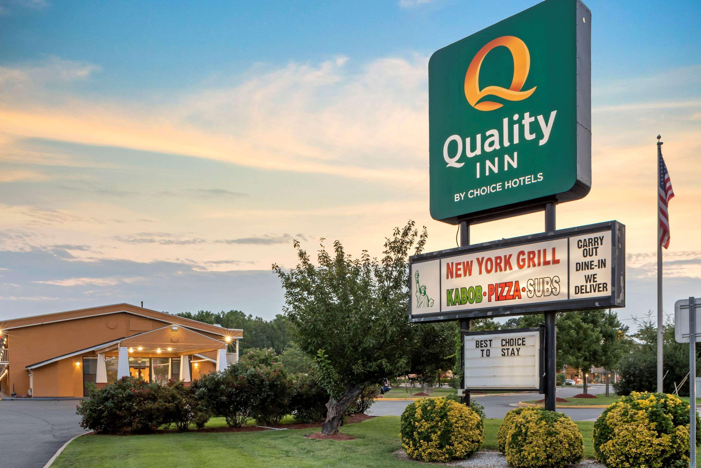 Quality Inn Fredericksburg Near Historic Downtown Eksteriør bilde